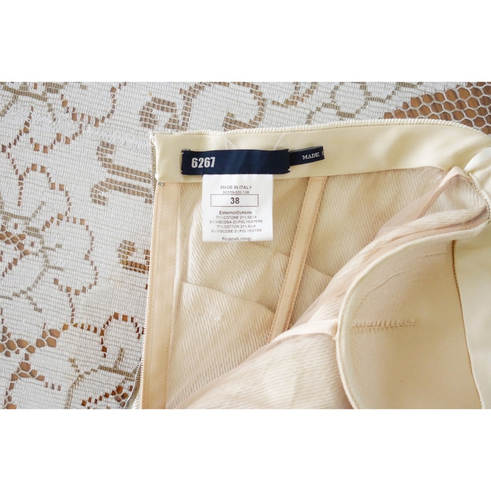 6267 Ivory Beige Strapless Cocktail Dress sz 0 2 - Picture 4 of 8